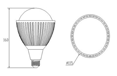 LED球泡灯厂家 PAR38球泡灯 12W节能光源的高效解决方案